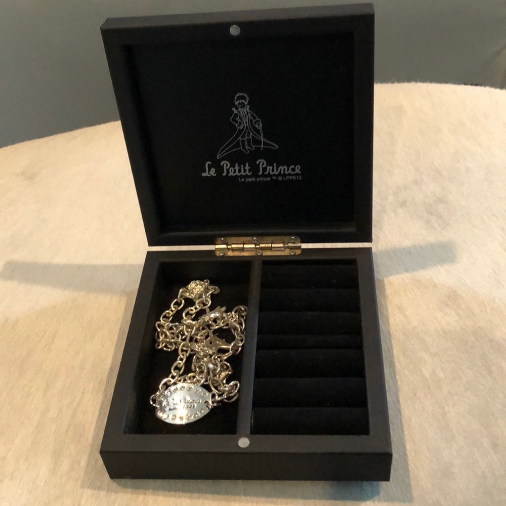 Silver plated Le Petit Prince charm necklace